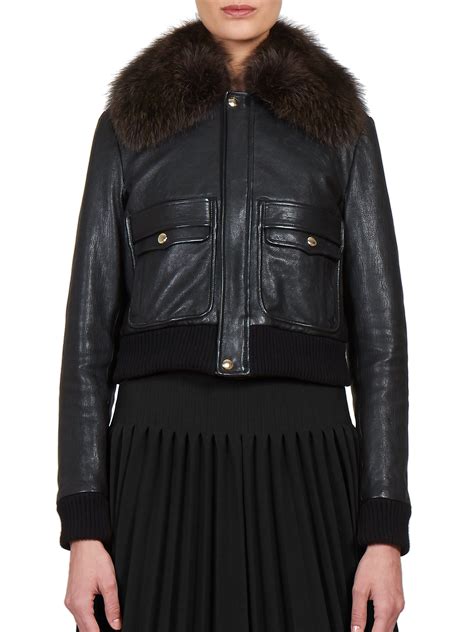 givenchy furcoat|givenchy bomber jacket women's.